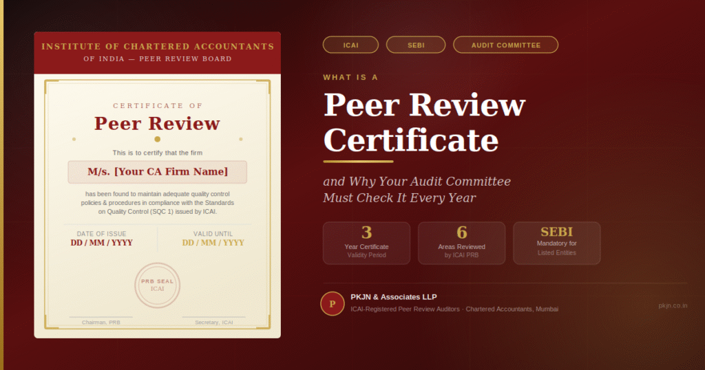 What Is a Peer Review Certificate and Why Your Audit Committee Must Check It